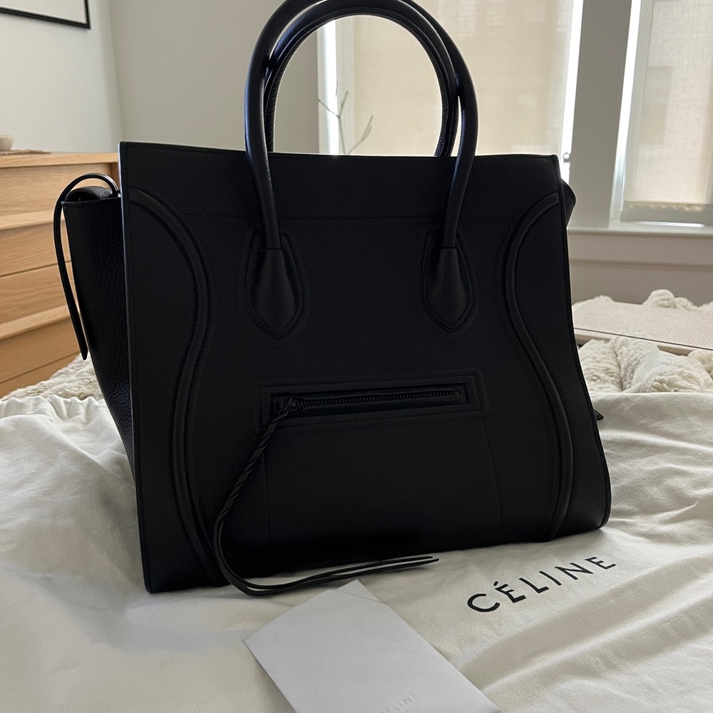 Celine Phoebe Philo Phantom luggage Leather handbag - like new, black